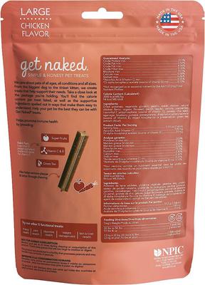 Show full view: Get Naked Super Antioxidant Grain-Free Dental Stick Dog Treats, Large, 36 count slide 3 of 8