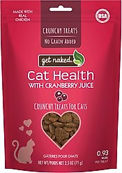 Get Naked Urinary Health Grain-Free Crunchy Cat Treats, 2.5-oz bag