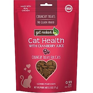 Get Naked Urinary Health Grain-Free Crunchy Cat Treats, 2.5-oz bag