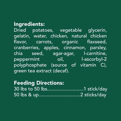 Show full view: Get Naked Weight Management Large Grain-Free Chicken Flavor Dental Dog Treats, 6.6-oz bag, count varies slide 6 of 9