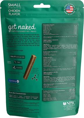 Show full view: Get Naked Weight Management Small Grain-Free Chicken Flavor Dental Dog Treats, 6.2-oz bag, count Varies, bundle of 2 slide 3 of 8