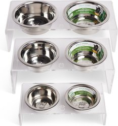GF Pet Acrylic Cat & Dog Feeder, Small slide 2 of 4