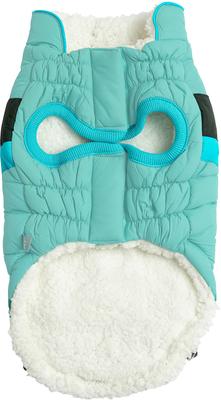 Show full view: GF Pet Alpine Puffer Dog Coat, Light Aqua, Medium slide 5 of 7