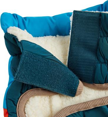 Show full view: GF Pet Block Color Puffer Dog Coat, Dark Teal, XX-Small slide 6 of 10