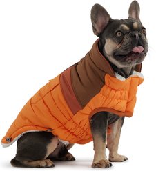 GF Pet Camplife Puffer Dog Coat, Orange, X-Small