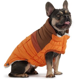GF Pet Camplife Puffer Dog Coat, Orange, XX-Small