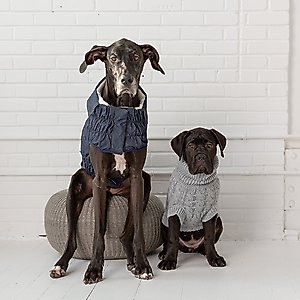 GF Pet Chalet Dog Sweater, Grey, Large