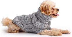 GF Pet Chalet Dog Sweater, Grey, Small