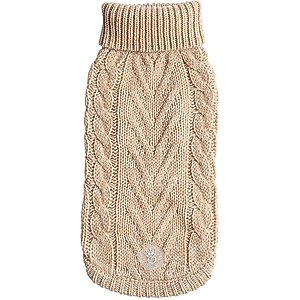 GF Pet Chalet Dog Sweater, Oatmeal, Large