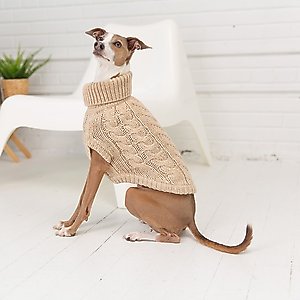 GF Pet Chalet Dog Sweater, Oatmeal, Large