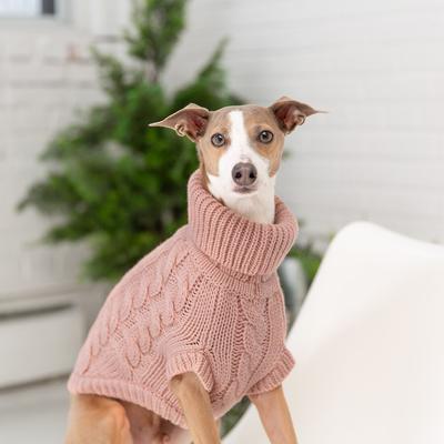 Show full view: GF Pet Chalet Dog Sweater, Pink, Medium slide 3 of 7