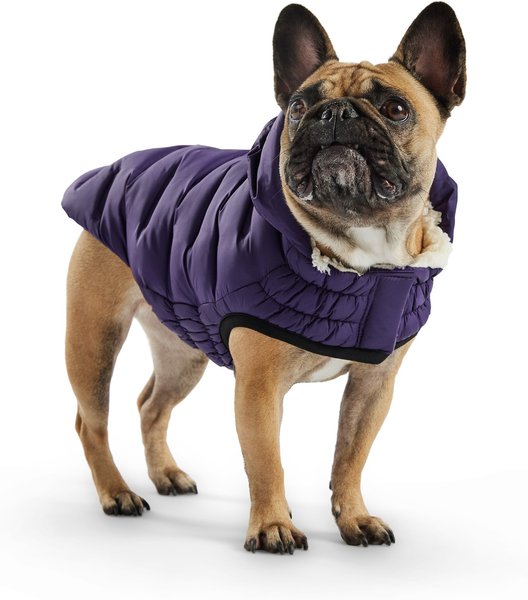 Show full view: GF Pet Cloud Parka Dog Coat, Purple, XX-Small slide 1 of 9