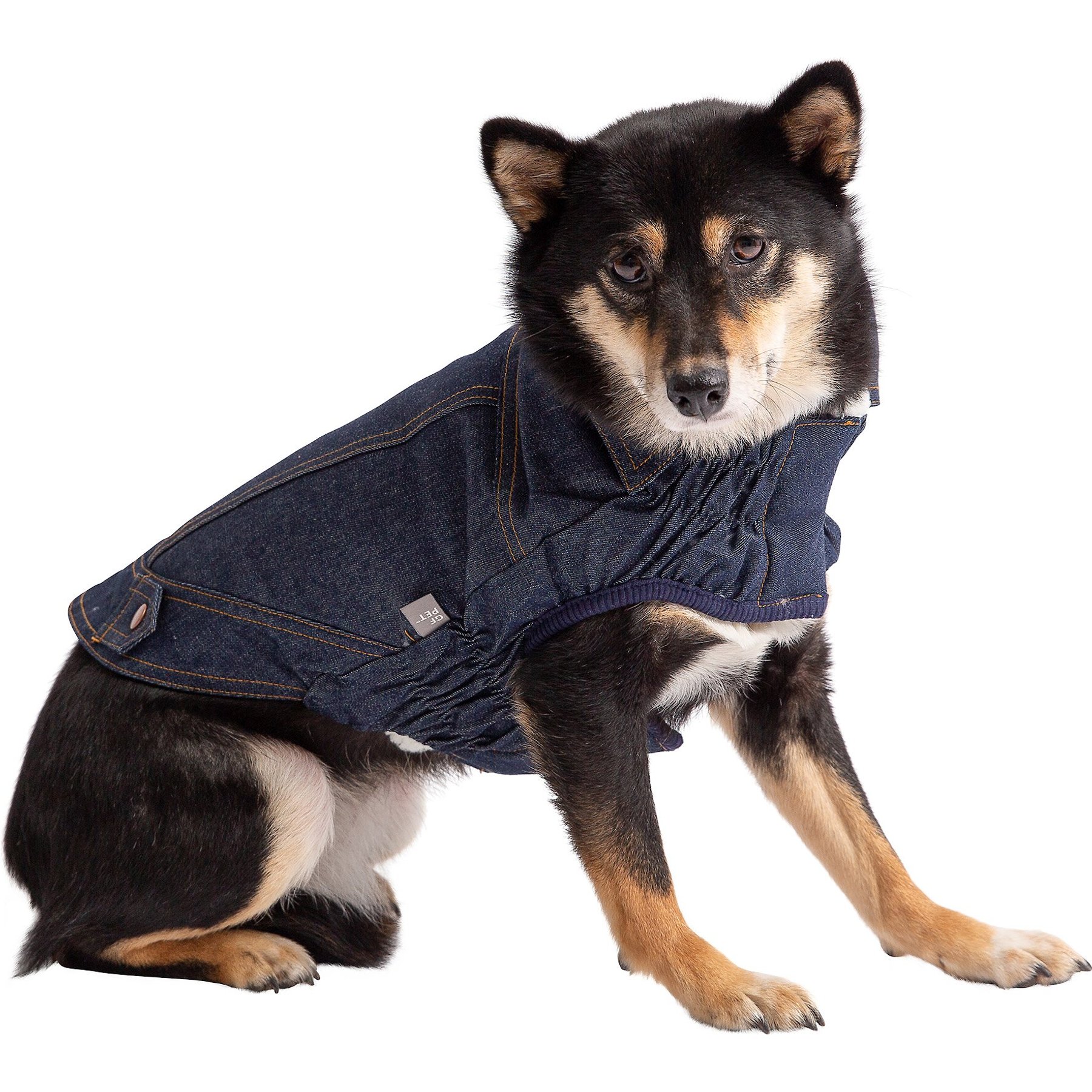 GF Pet Denim Dog Jacket, Blue Denim, Large