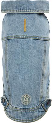 Show full view: GF Pet Denim Jacket All Season Dog Coat, Light Wash, Medium slide 2 of 9