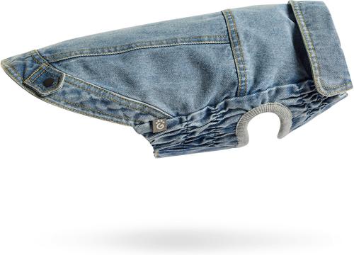 Show full view: GF Pet Denim Jacket All Season Dog Coat, Light Wash, XXX-Large slide 4 of 10