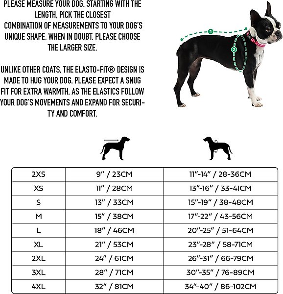 GF Pet Elasto-Fit Urban Insulated Dog Parka, Black