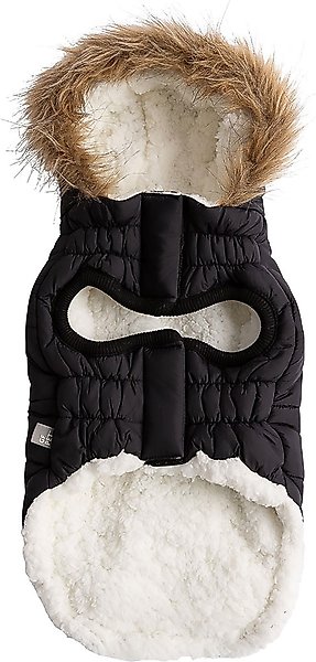 GF Pet Elasto-Fit Urban Insulated Dog Parka, Black