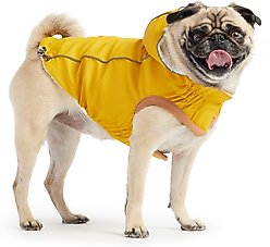 GF Pet Insulated Dog Raincoat, Yellow, Large