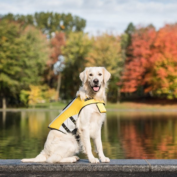 Show full view: GF Pet Life Vest Dog Jacket, Yellow, X-Small slide 7 of 7