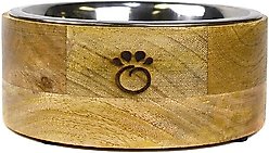 GF Pet Mango Wood Cat & Dog Bowl, Medium