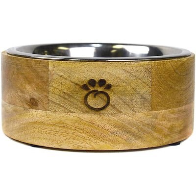 GF Pet GF Pet Mango Wood Cat & Dog Bowl, Small