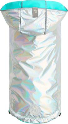 Show full view: GF Pet Neon Reversible Dog Raincoat, Neon Aqua, XX-Large slide 7 of 11