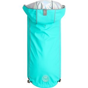 GF Pet Neon Reversible Dog Raincoat, Neon Aqua, XX-Small