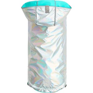 GF Pet Neon Reversible Dog Raincoat, Neon Aqua, XX-Small