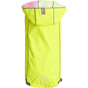 GF Pet Neon Reversible Dog Raincoat, Neon Yellow, XX-Large