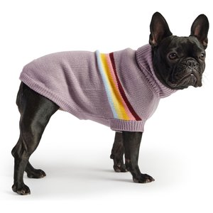 GF Pet Retro Turtleneck Dog Sweater, Lavender, XX-Small