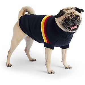 GF Pet Retro Turtleneck Dog Sweater, Navy, Medium 