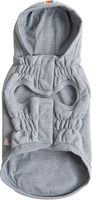Show full view: GF Pet Urban Hoodie Dog Coat, Heather Grey, Small slide 3 of 5