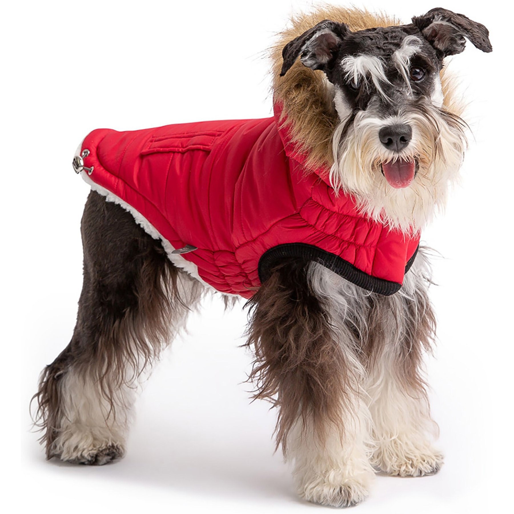 GF Pet Urban Parka Dog Coat, Red, Large