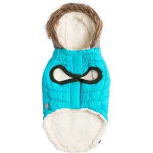 GF Pet Winter Sailor Dog Parka, Aqua, XX-Small