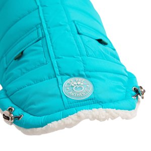 GF Pet Winter Sailor Dog Parka, Aqua, XX-Small