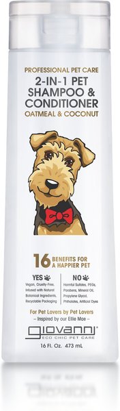 Show full view: Giovanni Professional Oatmeal & Coconut 2-in-1 Dog Shampoo & Conditioner, 16-fl oz bottle slide 1 of 3