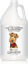 Giovanni Professional Oatmeal & Coconut 2-in-1 Dog Shampoo & Conditioner, 1-gal bottle
