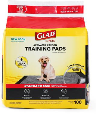 Show full view: Glad for Pets Black Charcoal Puppy Pad, 23" x 23", 100 count slide 7 of 9