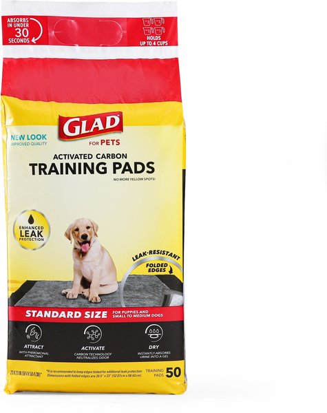 Show full view: Glad for Pets Black Charcoal Puppy Pad, 23" x 23", 50 count slide 7 of 10
