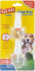 Glad for Pets Dog Poop Bag Dispenser Sanitizing Spray Refills, 2 count