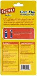 Glad for Pets Dog Poop Bag Dispenser Sanitizing Spray Refills, 2 count slide 2 of 2