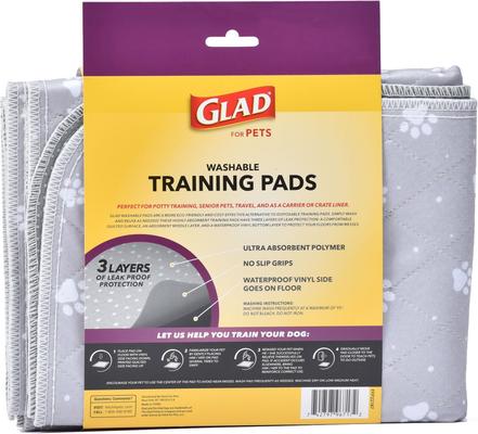 Show full view: Glad for Pets Washable Training Dog Potty Pad, 2 count, Medium: 24 x 36-in slide 3 of 8