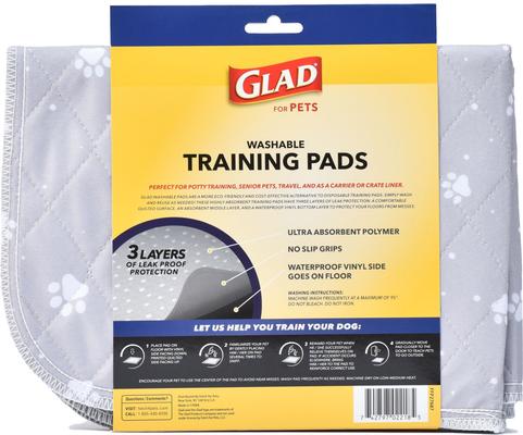 Show full view: Glad for Pets Washable Training Dog Potty Pad, 2 count, Small: 18 x 24-in slide 3 of 8