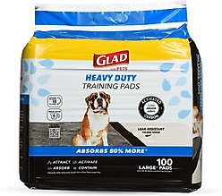 Glad for Pets Heavy Duty Activated Carbon Dog Training Pads, 24 x 24-in, 100 count