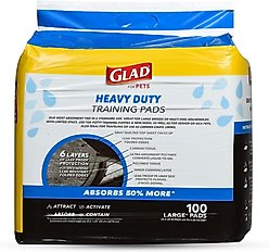 Glad for Pets Heavy Duty Activated Carbon Dog Training Pads, 24 x 24-in, 100 count slide 2 of 9
