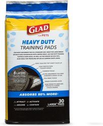 Glad for Pets Heavy Duty Activated Carbon Dog Training Pads, 24 x 24-in, 30 count slide 2 of 9