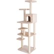 Show in main carousel: GleePet 74-in Faux Fur Cat Tree & Condo, Beige slide 2 of 12
