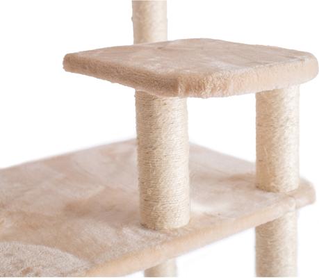Show full view: GleePet 74-in Faux Fur Cat Tree & Condo, Beige slide 8 of 12