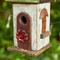 Show in main carousel: Glitzhome Distressed Solid Wood Birdhouse, White & Green slide 8 of 8