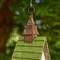 Show in main carousel: Glitzhome Distressed Solid Wood Birdhouse, White & Green slide 6 of 8